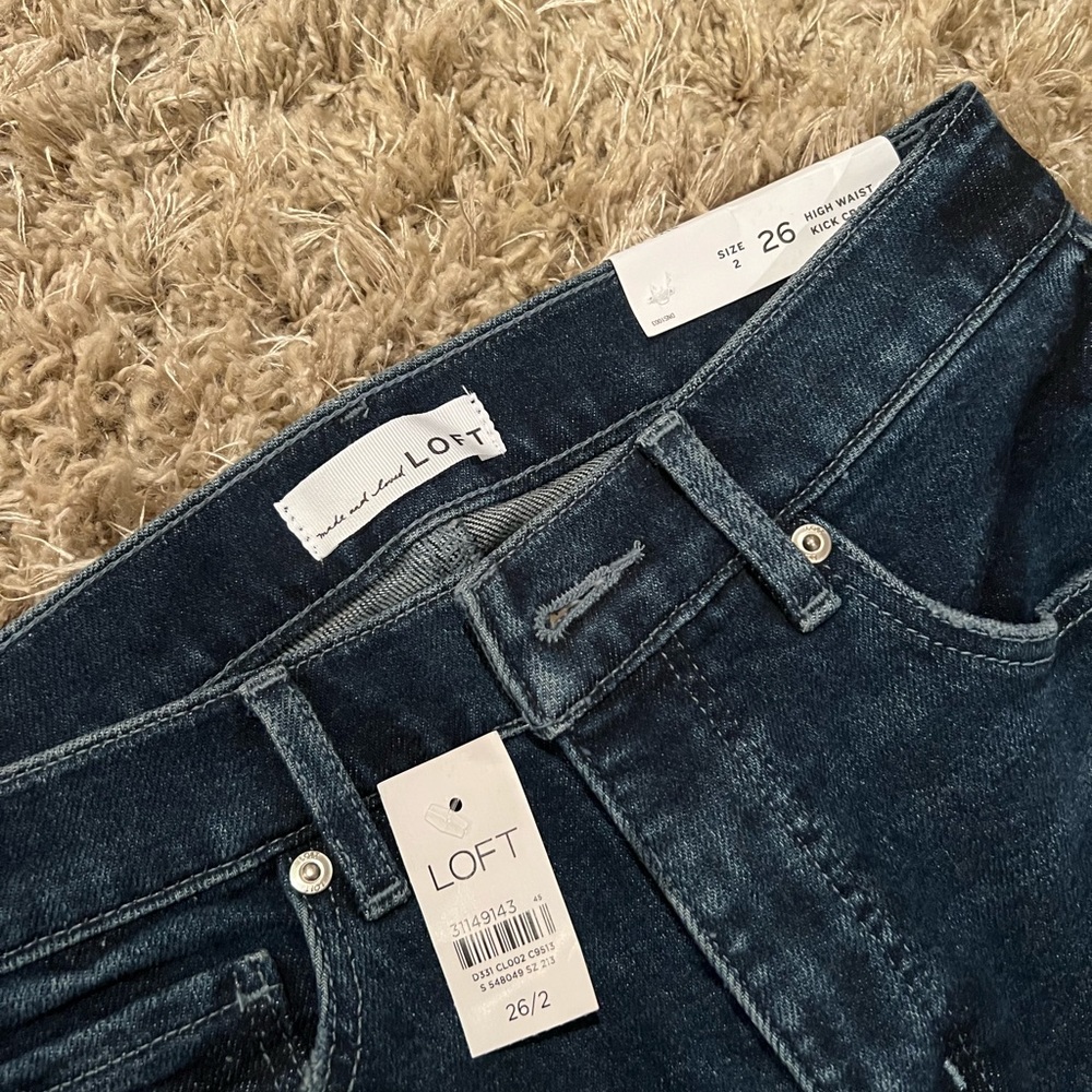 Loft high waist kick flare Jean